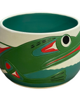 Ceramic Pot - Medium - Frog - Green