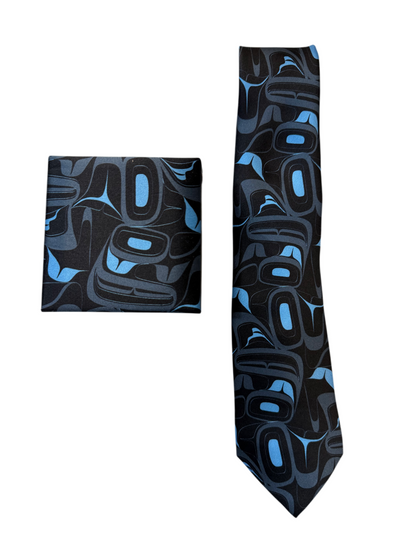 Tie - Silk - Eagle - Blue