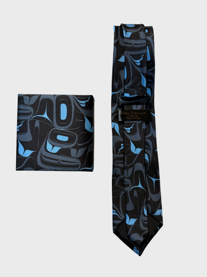 Tie - Silk - Eagle - Blue