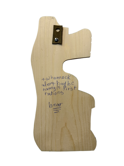 Wooden Plaque - Pine - Bear