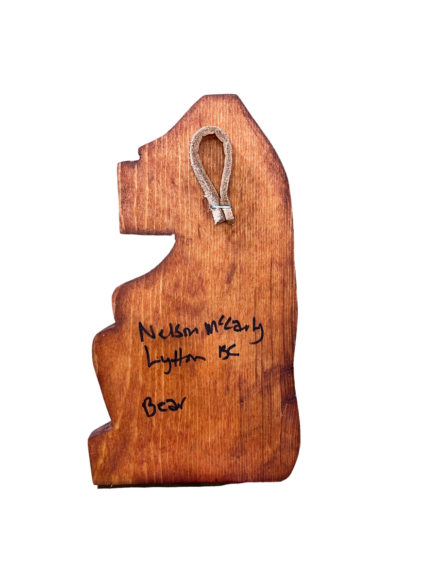 Wooden Plaque - Pine - Mini - Bear
