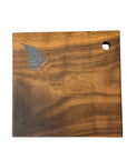 Serving Board - Canadian Walnut - Blue & Copper Fern