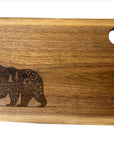 Serving Board - Canadian Walnut - Flower Bear