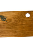 Serving Board - Canadian Cherry Wood - Green Fern