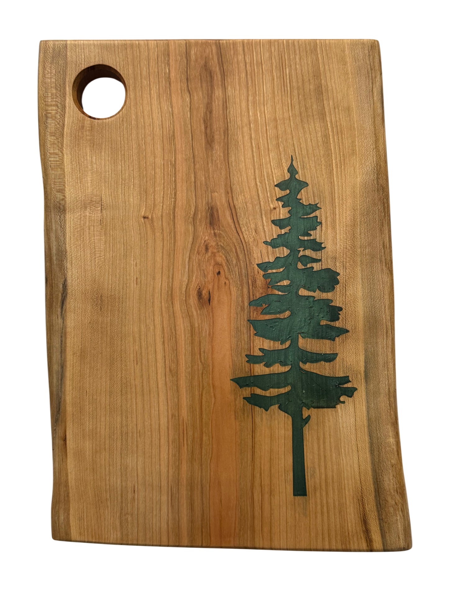 Serving Board - Canadian Cherrywood - Sitka Tree - Live Edge