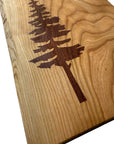 Serving Board - Canadian Cherry Wood - Live Edge - Sitka Tree