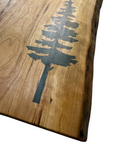 Serving Board - Canadian Cherry Wood - Live Edge - Sitka Tree