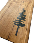 Serving Board - Canadian Cherry Wood - Live Edge - Sitka Tree