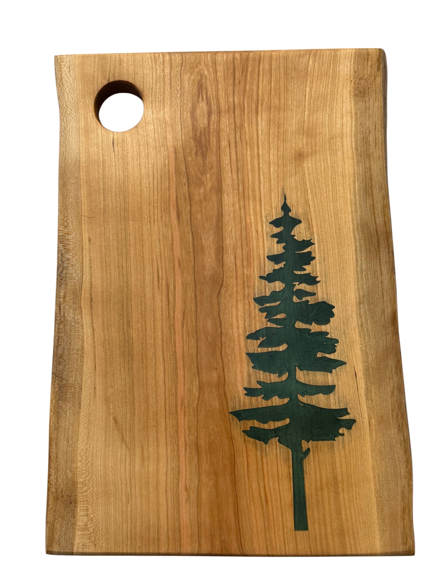 Serving Board - Canadian Cherrywood - Sitka Tree - Live Edge