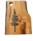 Serving Board - Canadian Cherry Wood - Live Edge - Sitka Tree