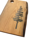 Serving Board - Canadian Cherry Wood - Live Edge - Sitka Tree