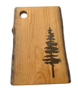 Serving Board - Canadian Cherry Wood - Live Edge - Sitka Tree