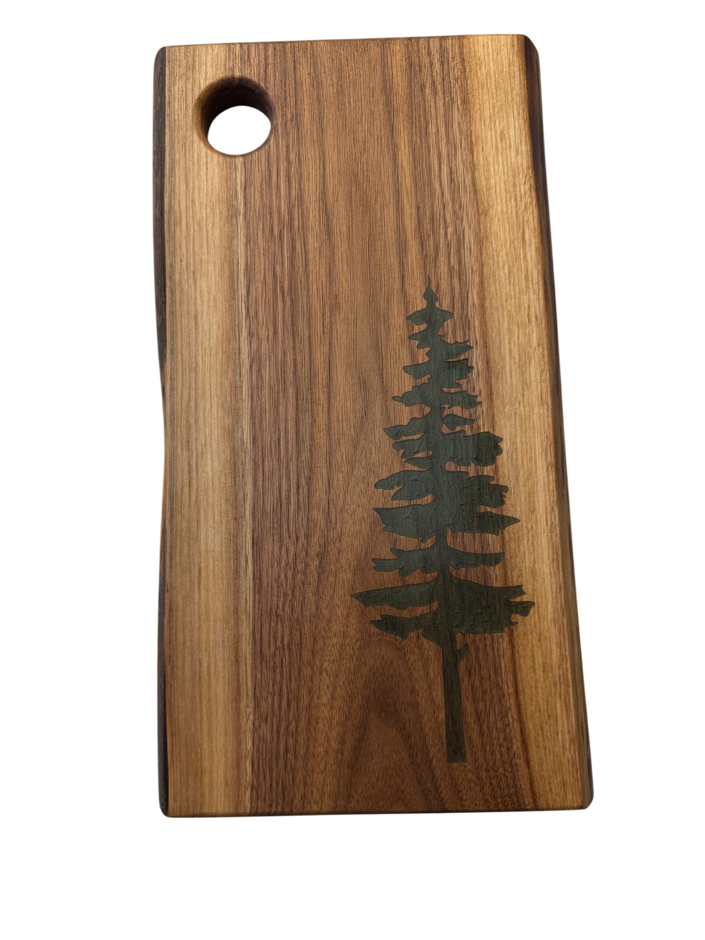 Serving Board - Canadian Walnut Wood - Live Edge - Sitka Tree