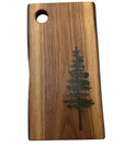 Serving Board - Canadian Walnut Wood - Live Edge - Sitka Tree