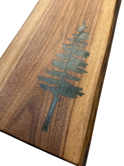 Serving Board - Canadian Walnut Wood - Live Edge - Sitka Tree