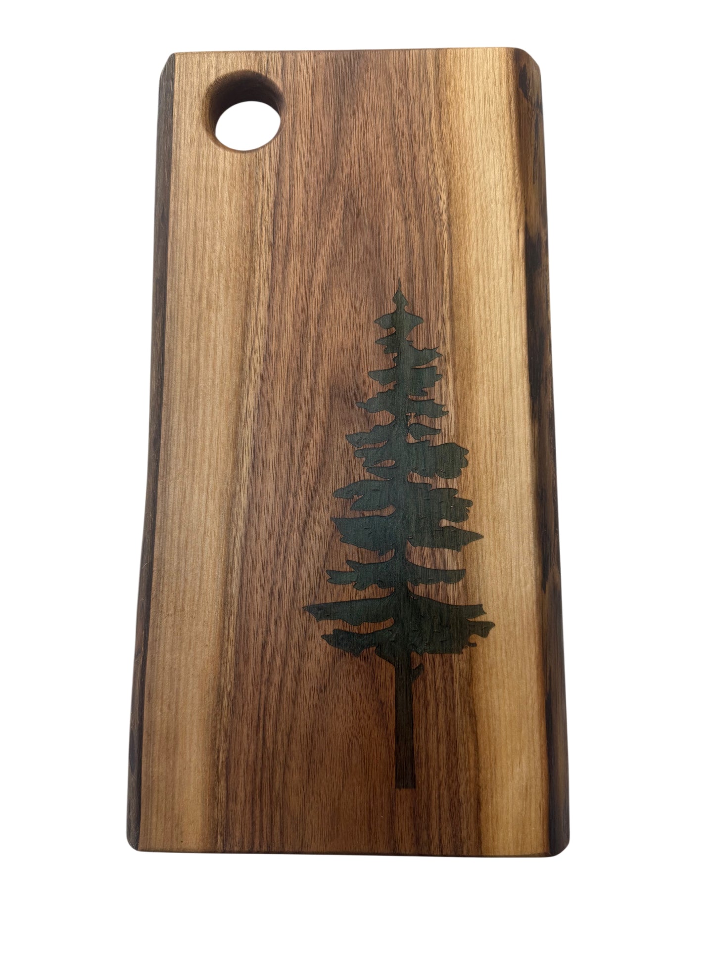 Serving Board - Canadian Walnut Wood - Live Edge - Sitka Tree