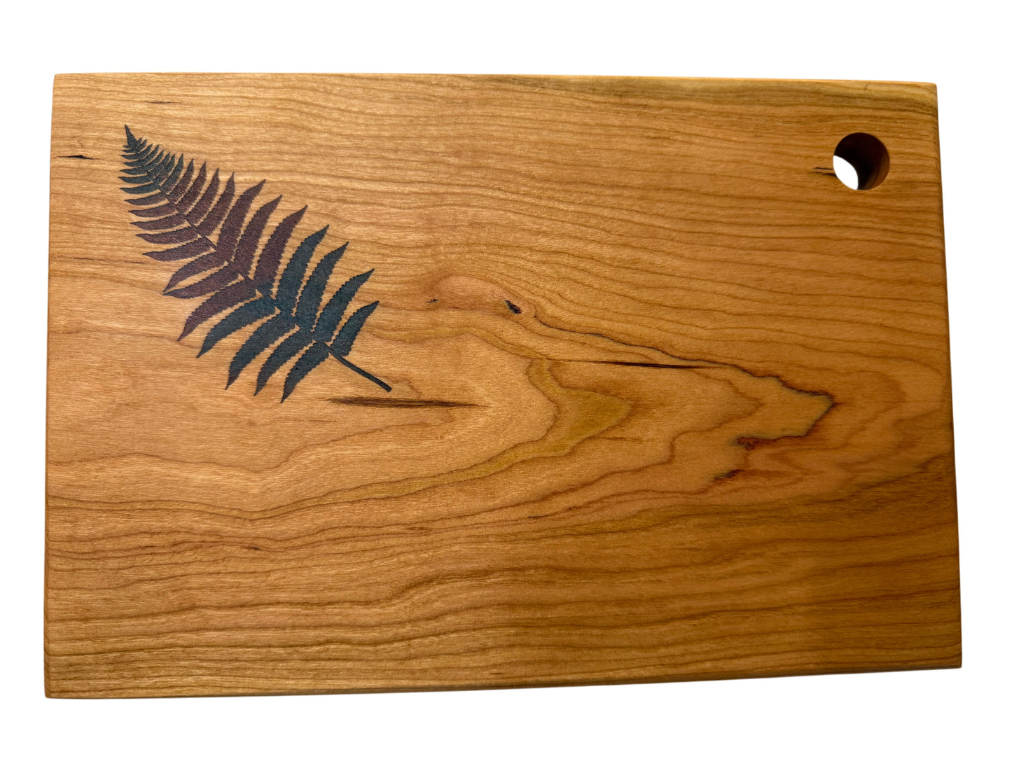 Serving Board - Canadian Cherry Wood - Fern