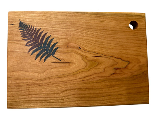 Serving Board - Canadian Cherry Wood - Fern