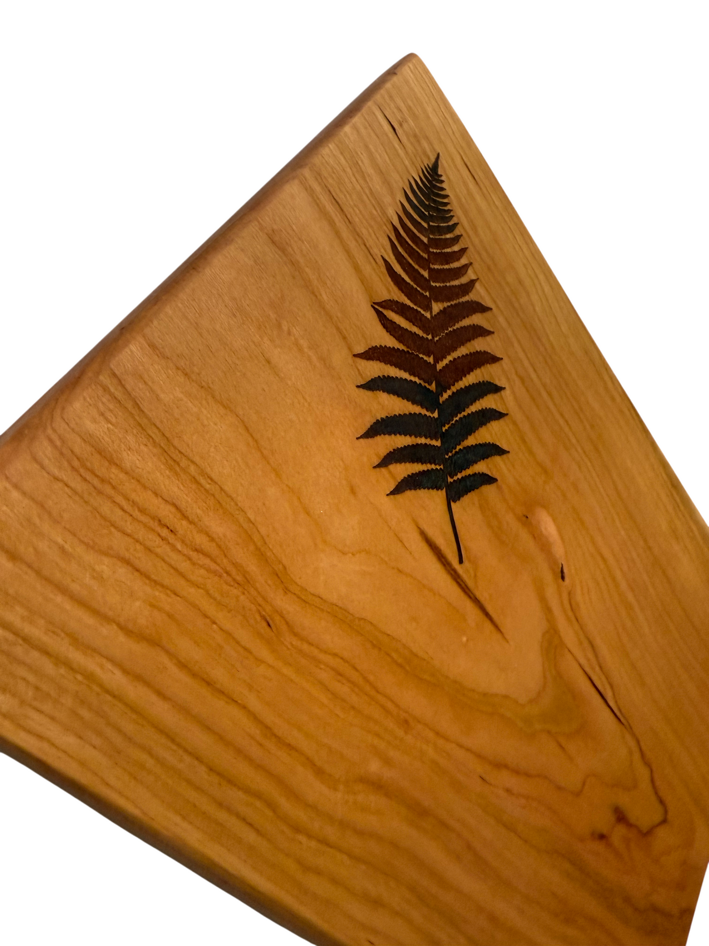 Serving Board - Canadian Cherry Wood - Fern