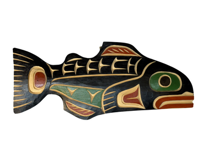 Wooden Plaque - Pine - Salmon