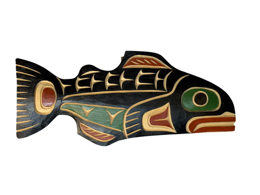 Wooden Plaque - Pine - Salmon