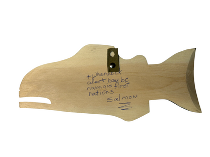 Wooden Plaque - Pine - Salmon