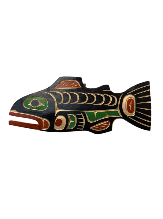 Wooden Plaque - Pine - Salmon