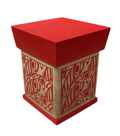Bentwood Box - Salmon - Red