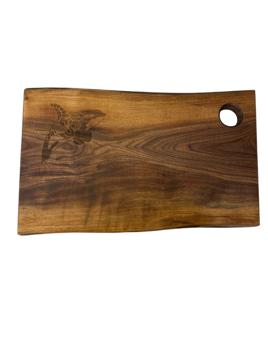Serving Board - Walnut - Live Edge - Orca