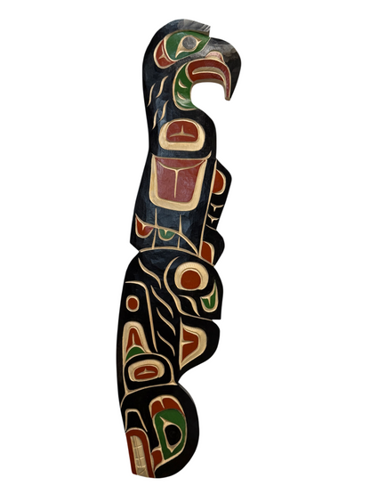 Wooden Plaque - Pine - Eagle & Orca