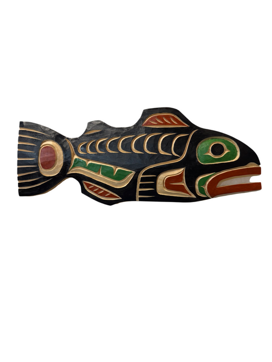 Wooden Plaque - Pine - Salmon