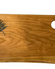 Serving Board - Canadian Cherry Wood - Green Fern