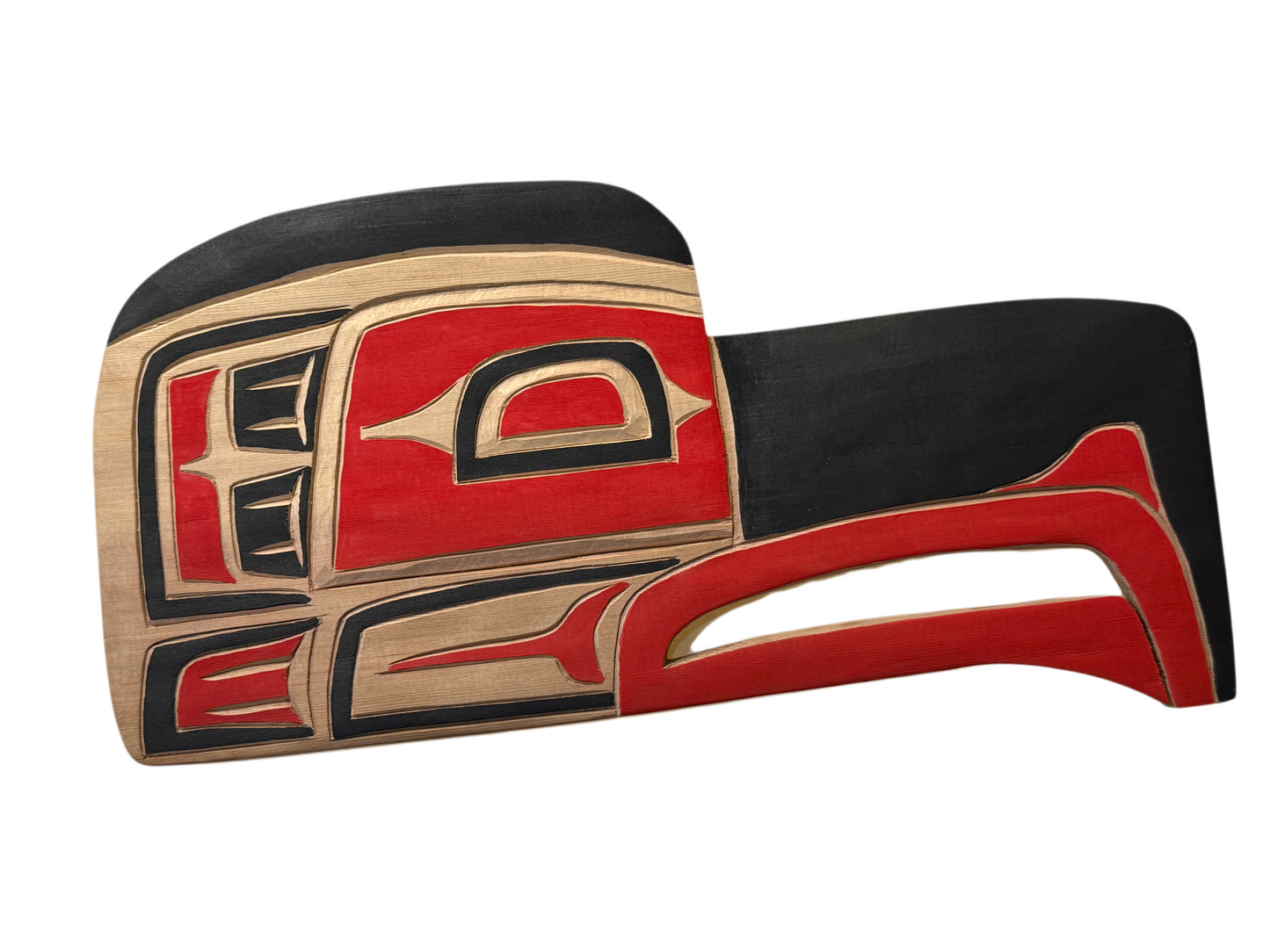Wooden Plaque - Red Cedar - Eagle - Red
