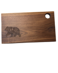 Serving Board - Canadian Walnut Wood - Flower Bear