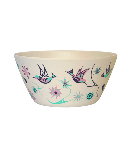 Bowl - Bamboo - Large - Hummingbirds
