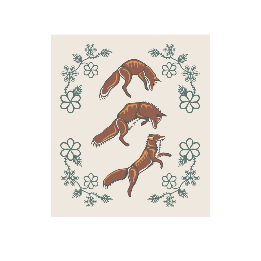 Eco Cloth - Foxes (Wagooshna)
