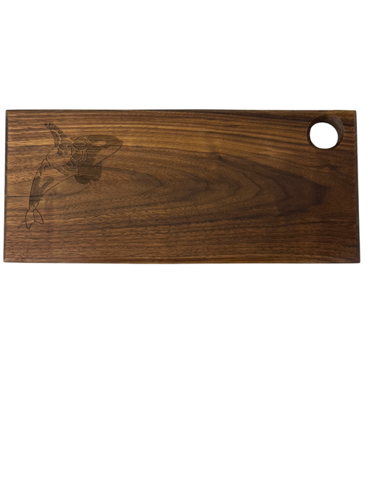 Serving Board - Walnut - Live Edge - Orca