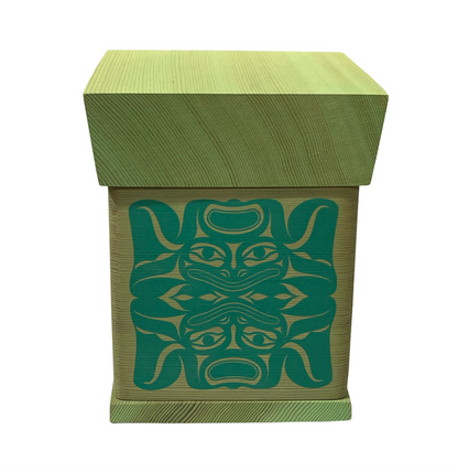 Bentwood Box - Frog - Green (light wash)