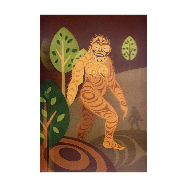 3D Lenticular Postcard - Sasquatch
