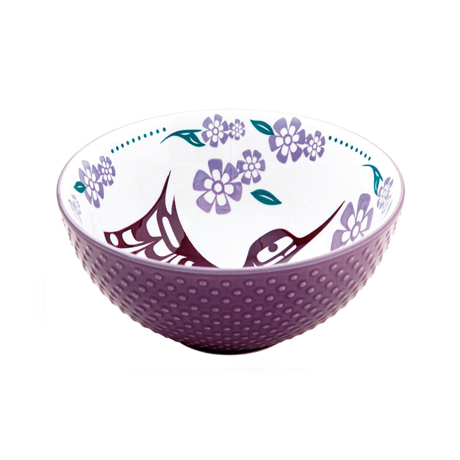 Bowl - Porcelain - Medium - Hummingbird Purple