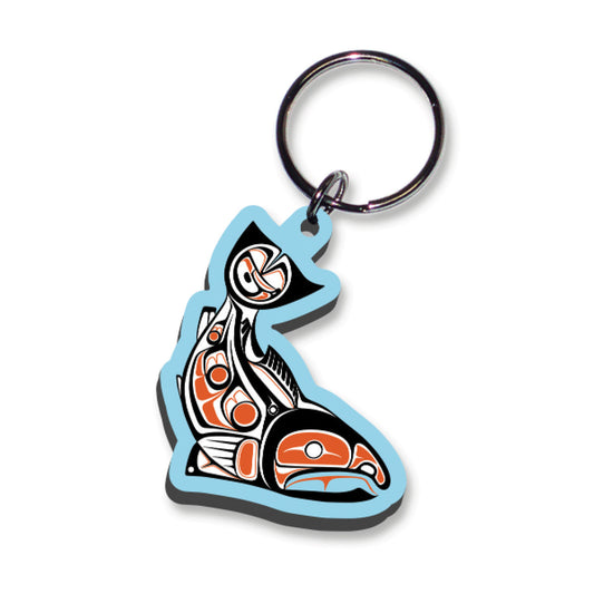Keychain - Acrylic - Sockeye Salmon