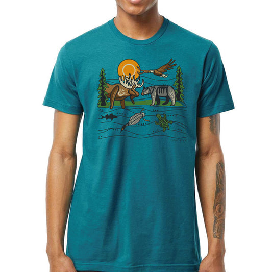 T-shirt - Adult - All My Relatives (Indinawemaaganidag) Full Colour