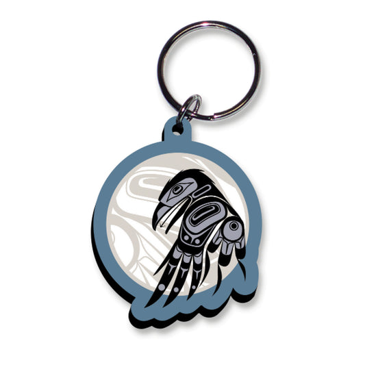 Keychain - Acrylic - Raven Moon