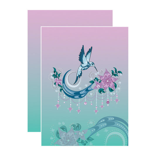 Notebook -   Hummingbird (Purple/Teal)