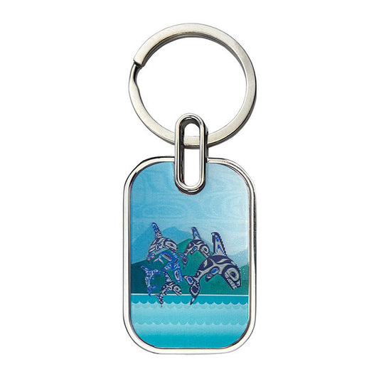 Keychain - Lenticular - Orca Family