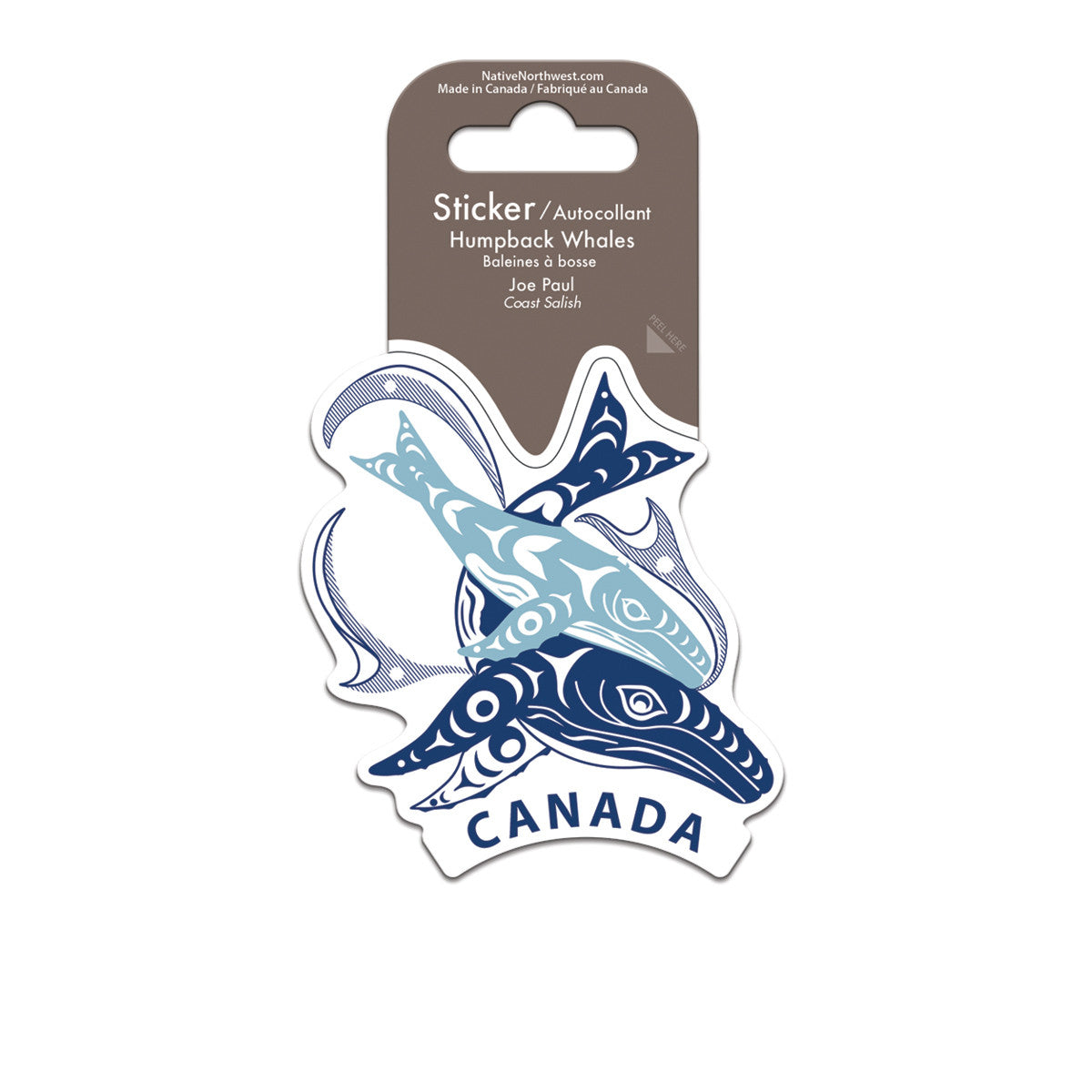 Sticker - Vinyl - Humpback Whales (Canada)