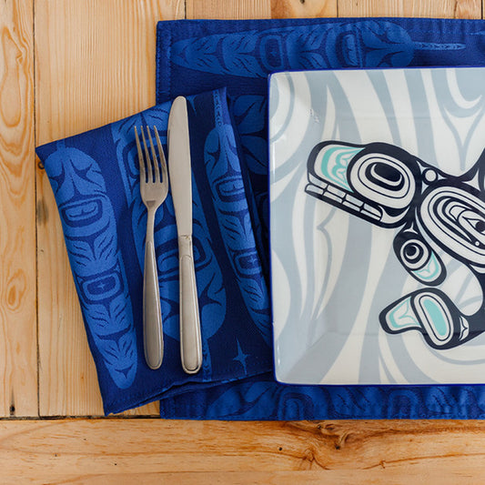 Placemats - Woven - Set of 2 - Feather