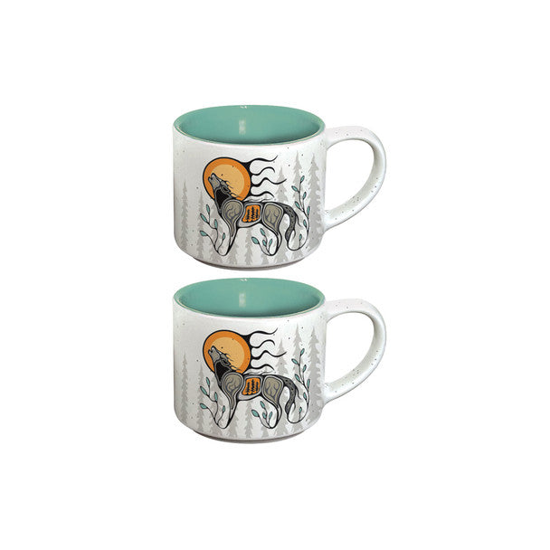 Espresso Mug - Ceramic - Set of 2 - Wolf (Ma’iingan)