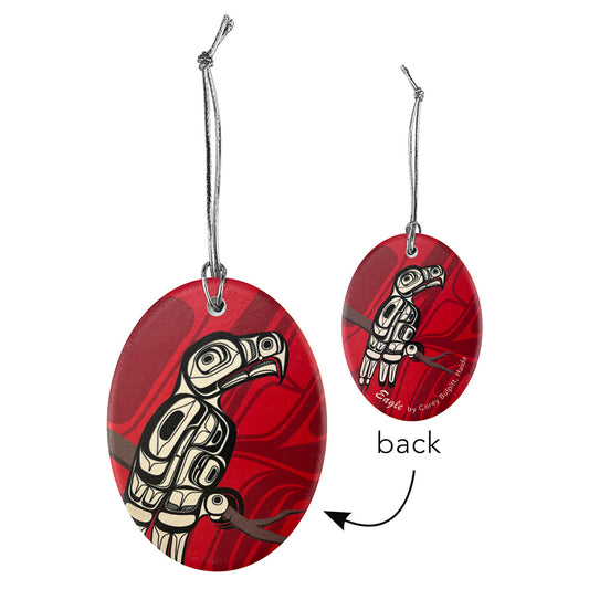 Ornament - Ceramic - Flat - Eagle