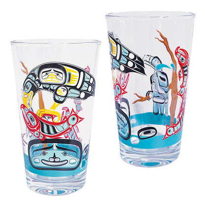 Printed Glass Tumbler Set - Connections